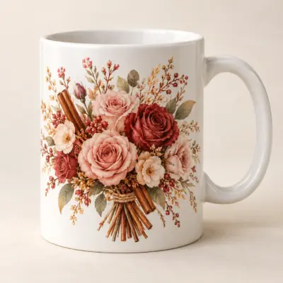 Sunday Roses Ceramic Mug — main product view