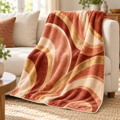 Warm Embrace Velveteen Plush Blanket — lifestyle view