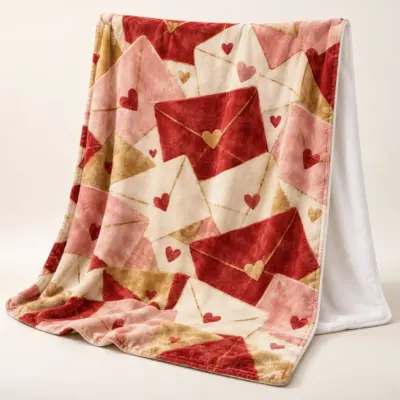 Autumn Letters Velveteen Plush Blanket — main product view