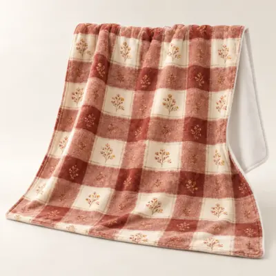 Quiet Hearth Velveteen Plush Blanket — main product view