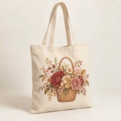 Gathering Basket Natural Cotton Tote — main product view