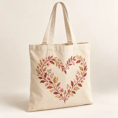 Everyday Heart Natural Cotton Tote — main product view