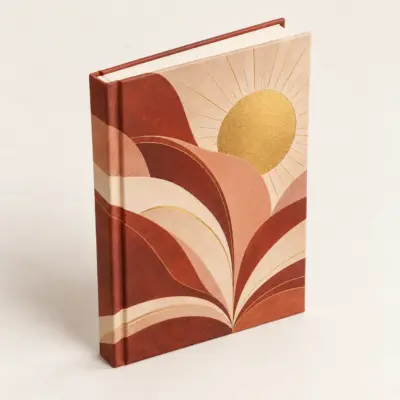 Golden Chapter Matte Hardcover Journal — alternate detail view