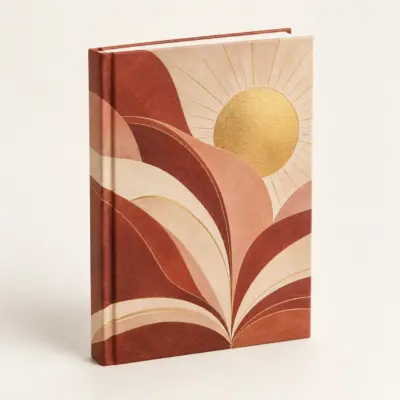 Golden Chapter Matte Hardcover Journal — main product view