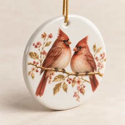 Forever Branch Ceramic Keepsake Ornament — alternate detail view