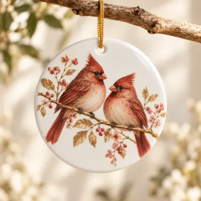 Forever Branch Ceramic Keepsake Ornament — lifestyle view