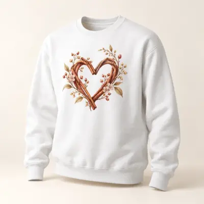Heartleaf Printed Crewneck Sweatshirt — main product view