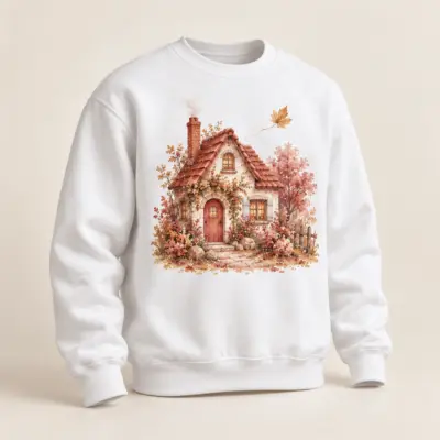Homeward Leaf Printed Crewneck Sweatshirt — main product view